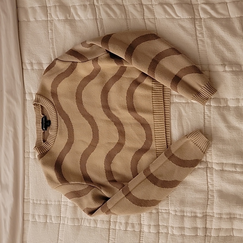 Prettylittlethink brown cropped sweater